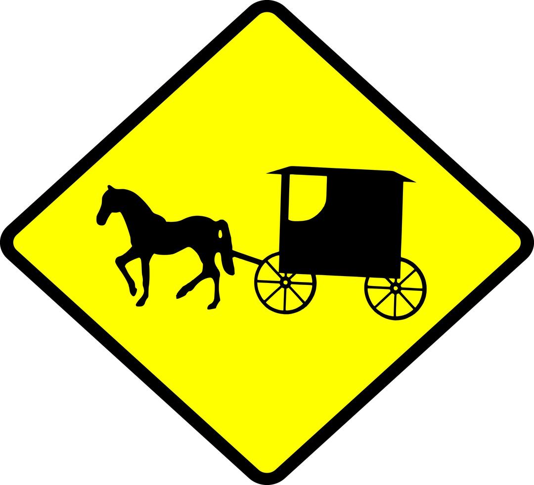 Caution Amish Buggies png transparent