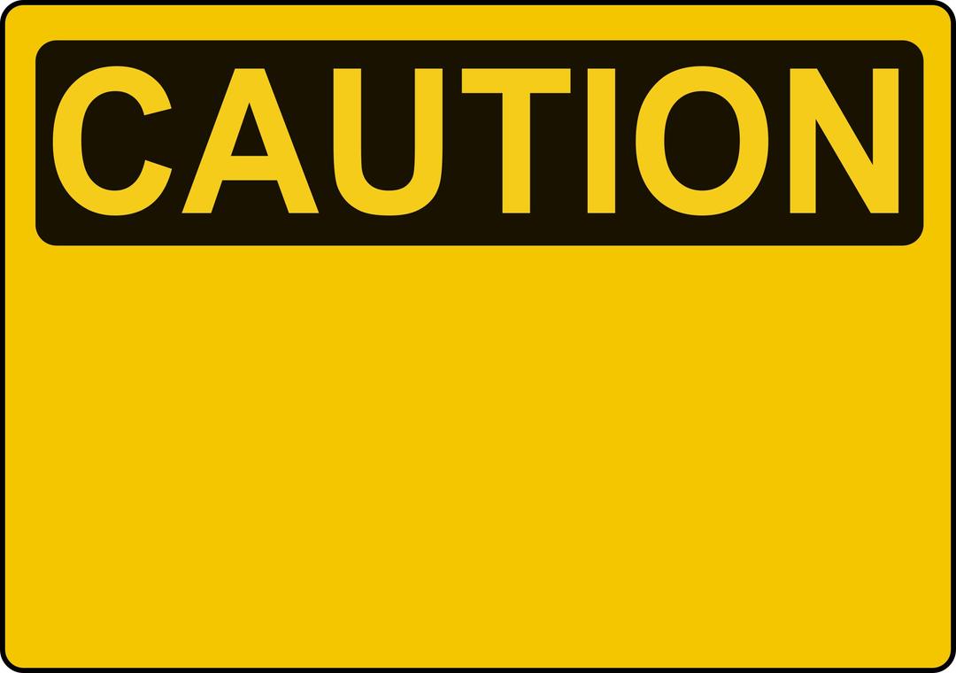 Caution sign template png transparent