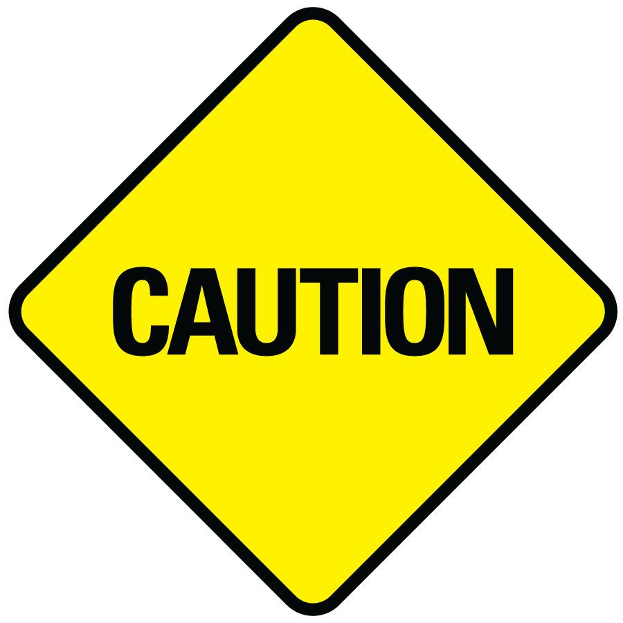 Caution Sign png transparent