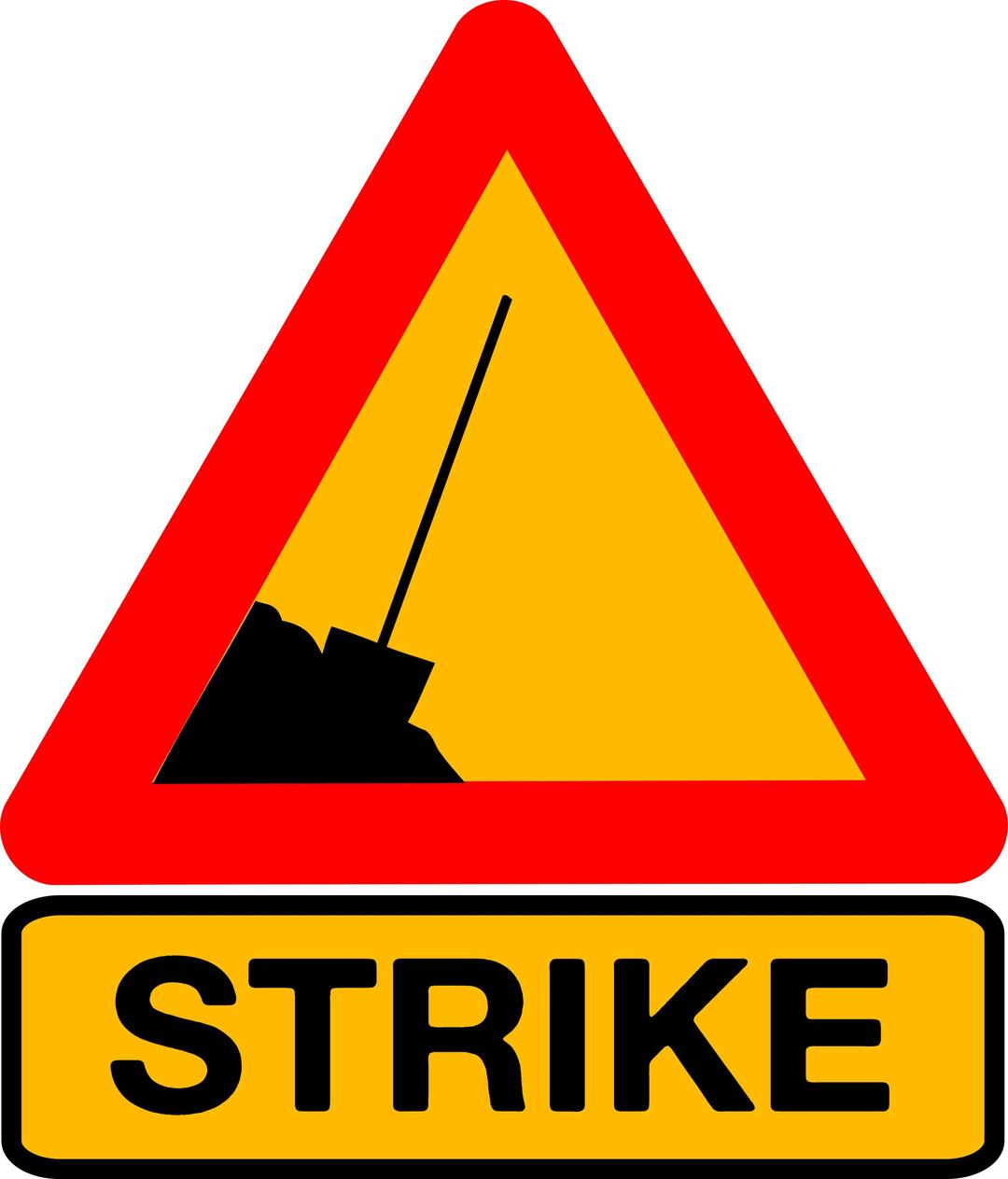Caution strike png transparent