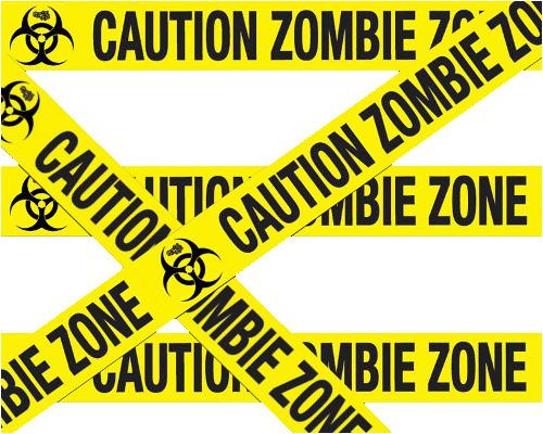 Caution Zombie png transparent