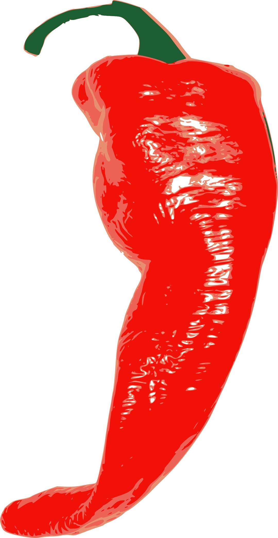 Cayenne red chili pepper png transparent
