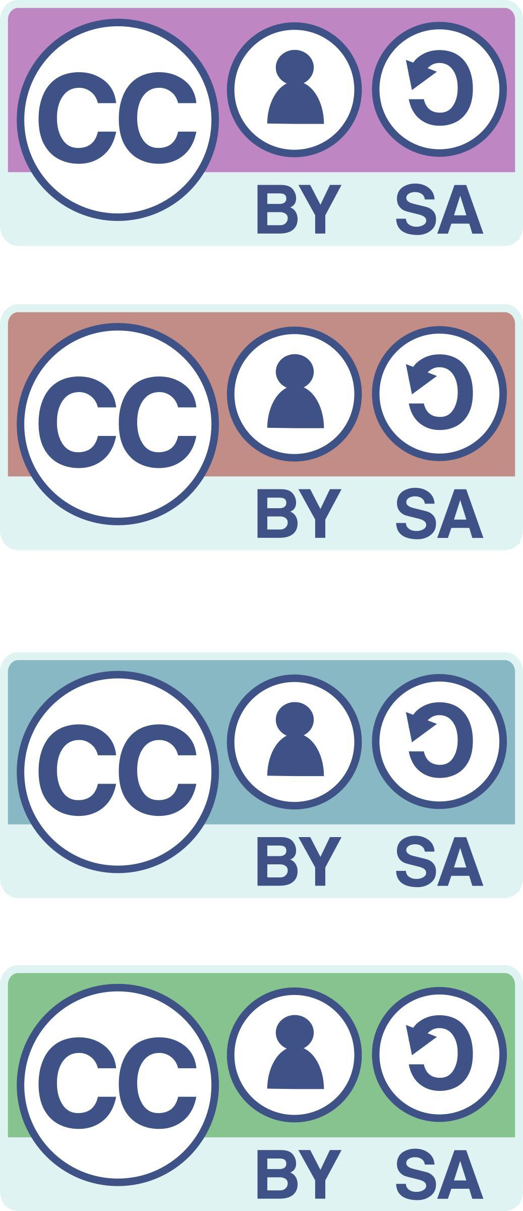 CC-BY-SA badges  png transparent