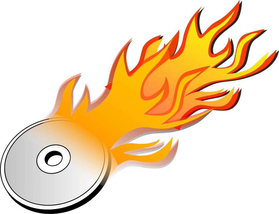 CD DVD burn png transparent