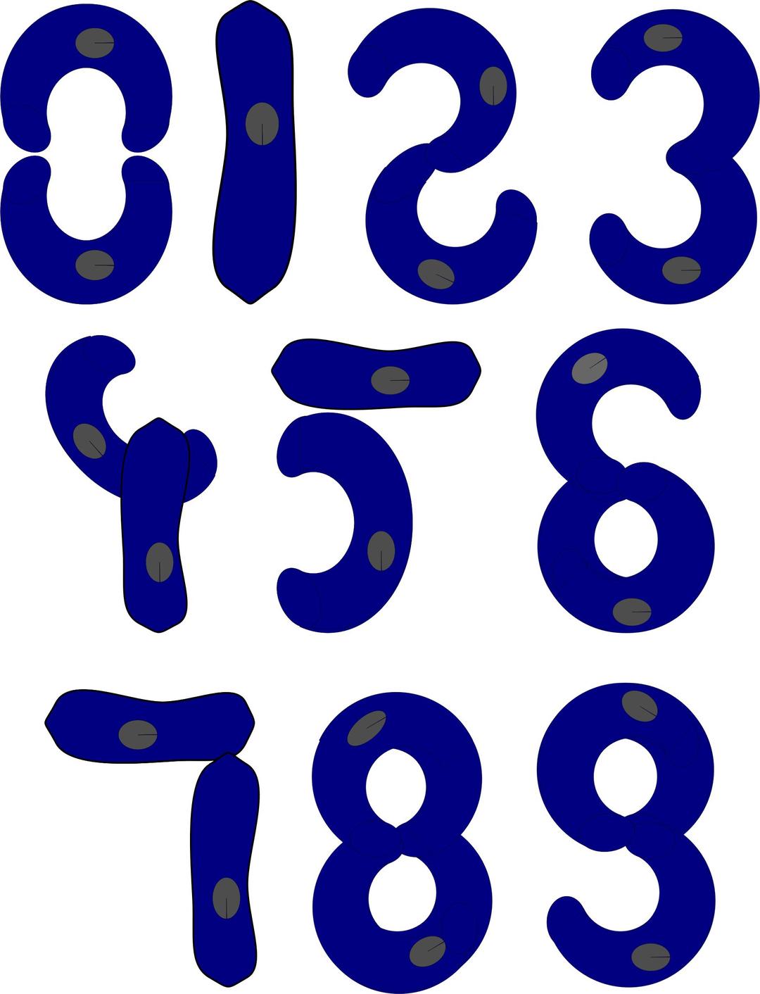Cell Numbers png transparent