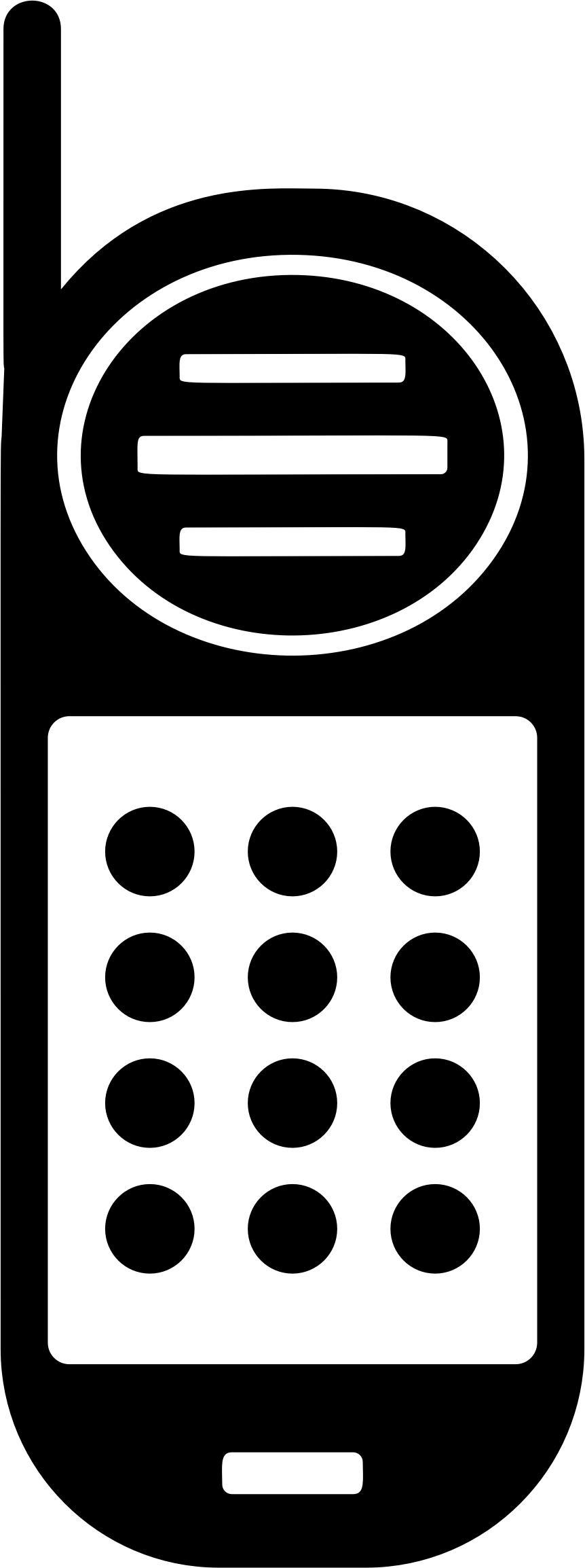Cellphone Icon Redrawn png transparent