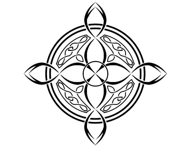 Celtic Cross Tattoo png transparent