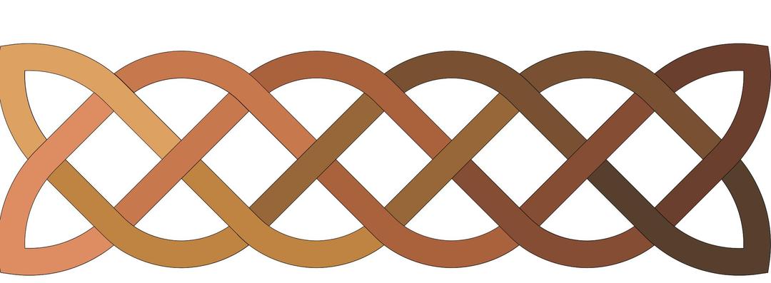 Celtic knot 2D design png transparent