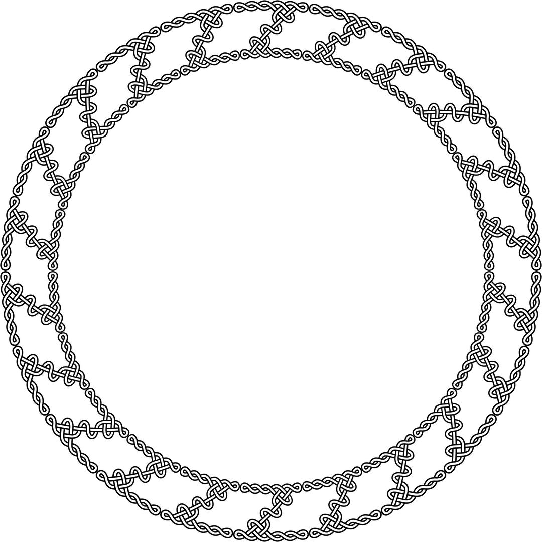 Celtic Knot Circle Frame png transparent