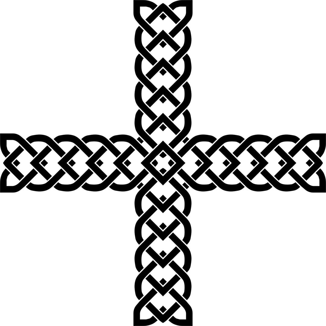 Celtic Knot Cross 4 png transparent