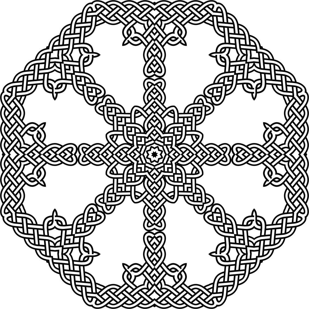 Celtic Knot Octagon png transparent