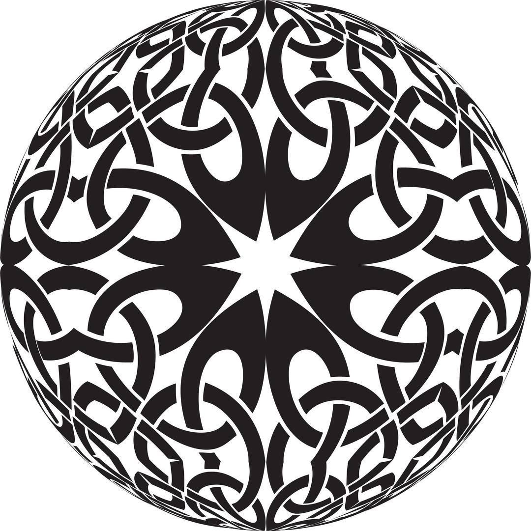 Celtic Knot Sphere png transparent