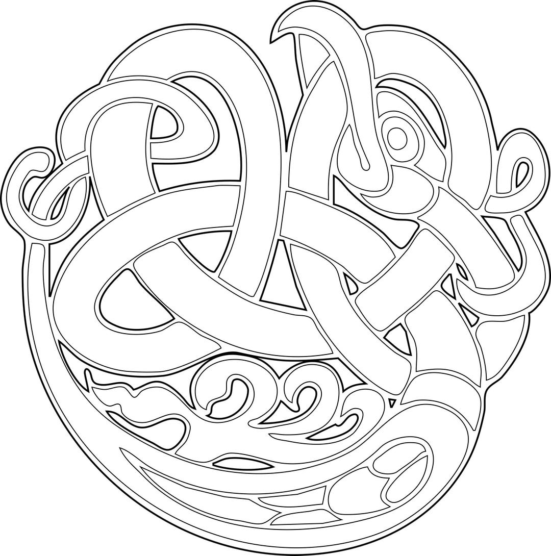 Celtic Ornament v1 png transparent