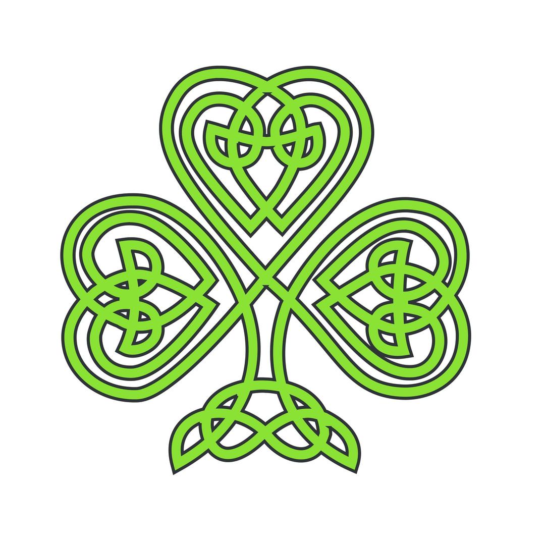 celtic shamrock png transparent