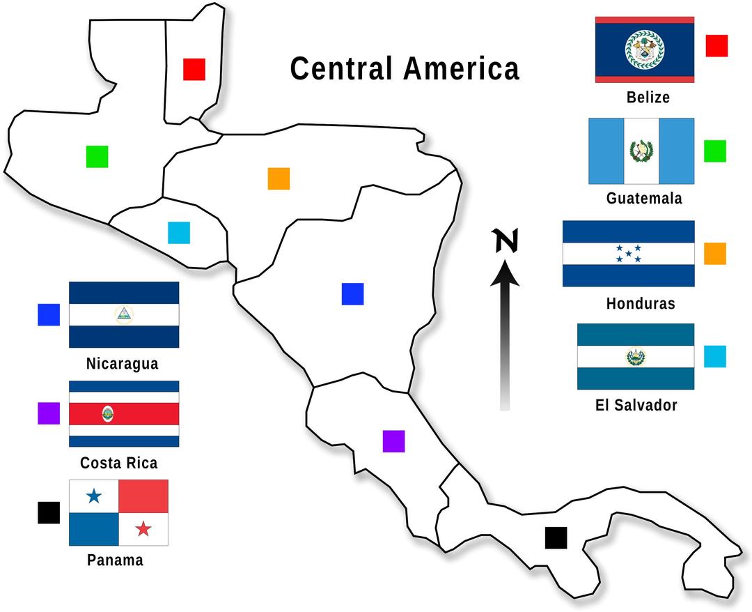central america infographic png transparent