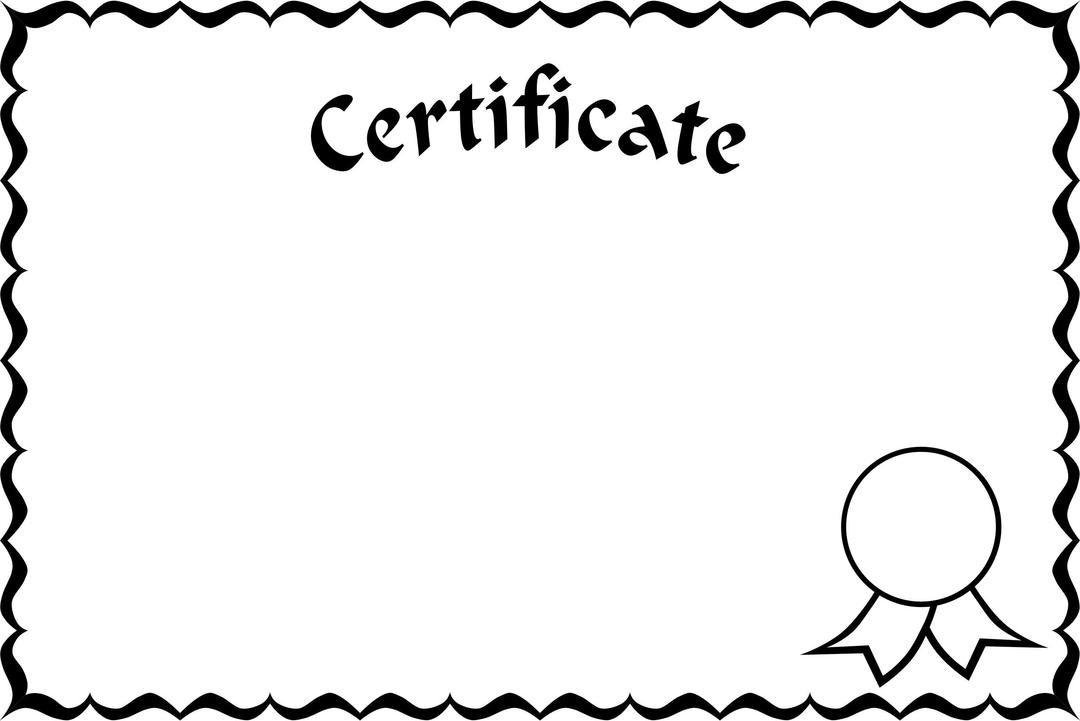 Certificate Frame png transparent