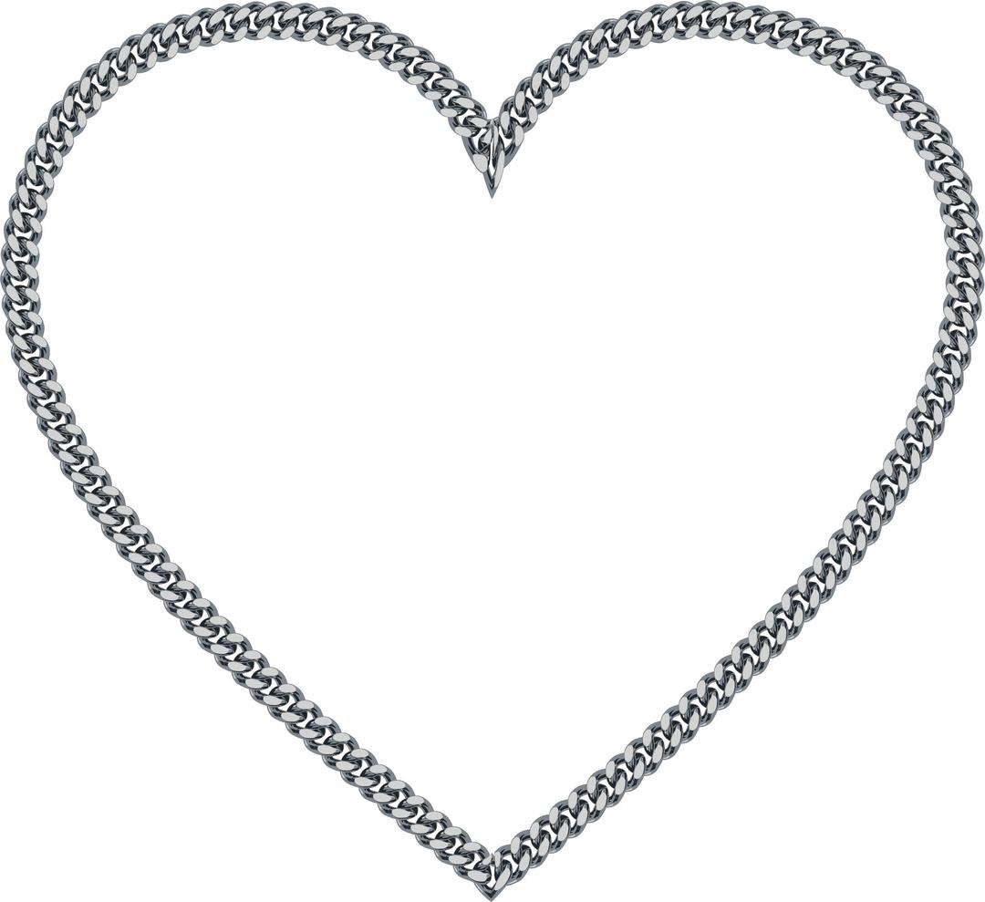 Chain Heart png transparent