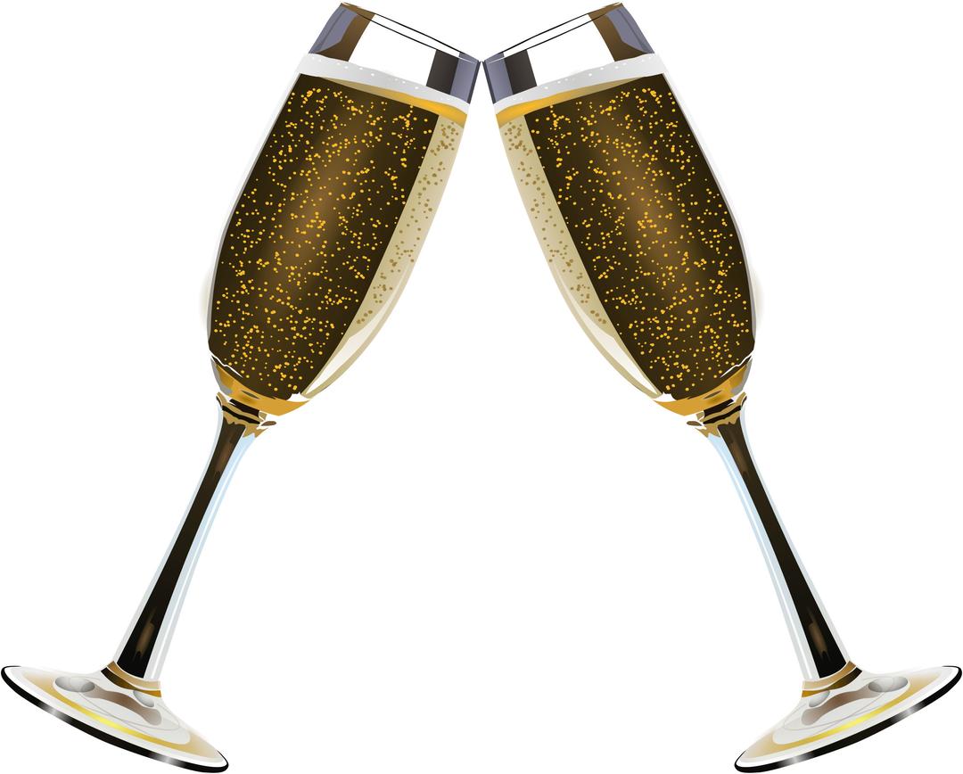 Champagne Duo Of Glasses png transparent