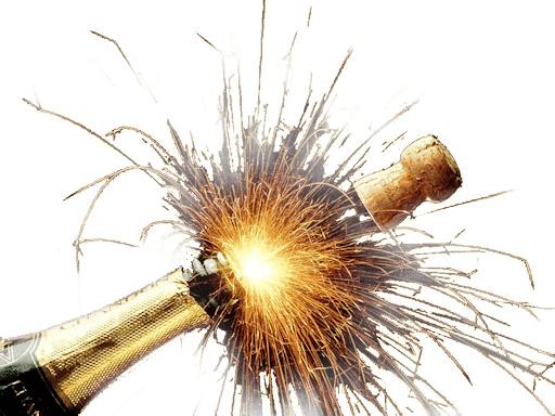 Champagne Explosion png transparent