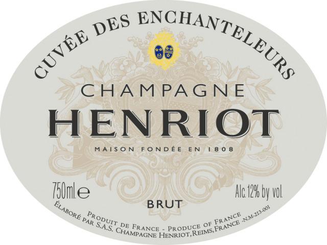 Champagne Henriot Label png transparent