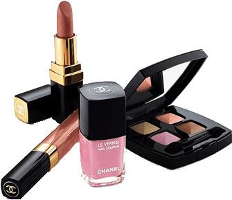 Chanel Makeup Kit Products png transparent