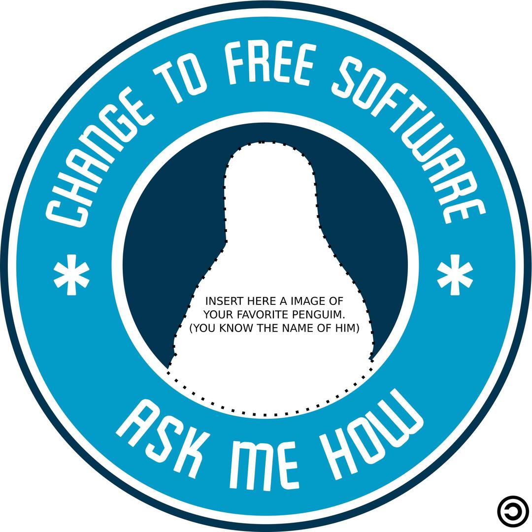 Change to Free Software - Ask me How png transparent
