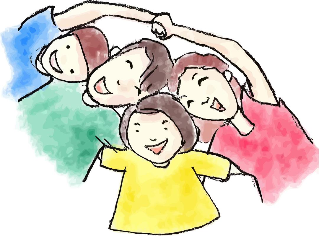 Charcoal And Watercolor Family png transparent