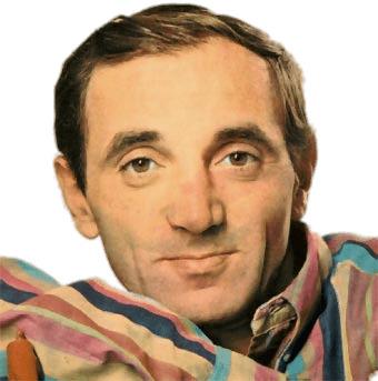 Charles Aznavour Colour Portrait png transparent
