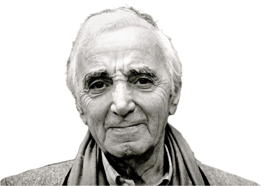 Charles Aznavour Face png transparent