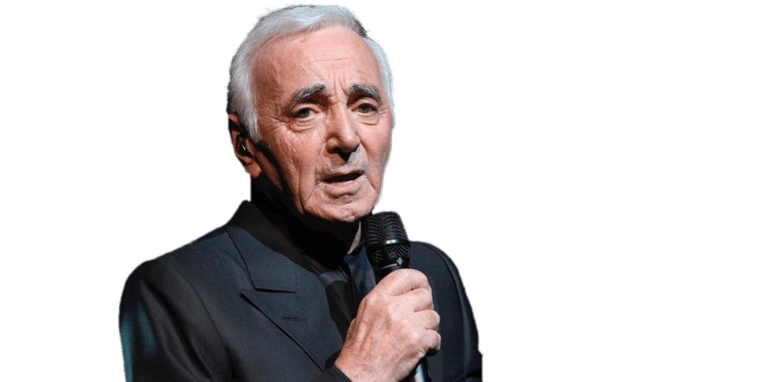 Charles Aznavour Singing png transparent
