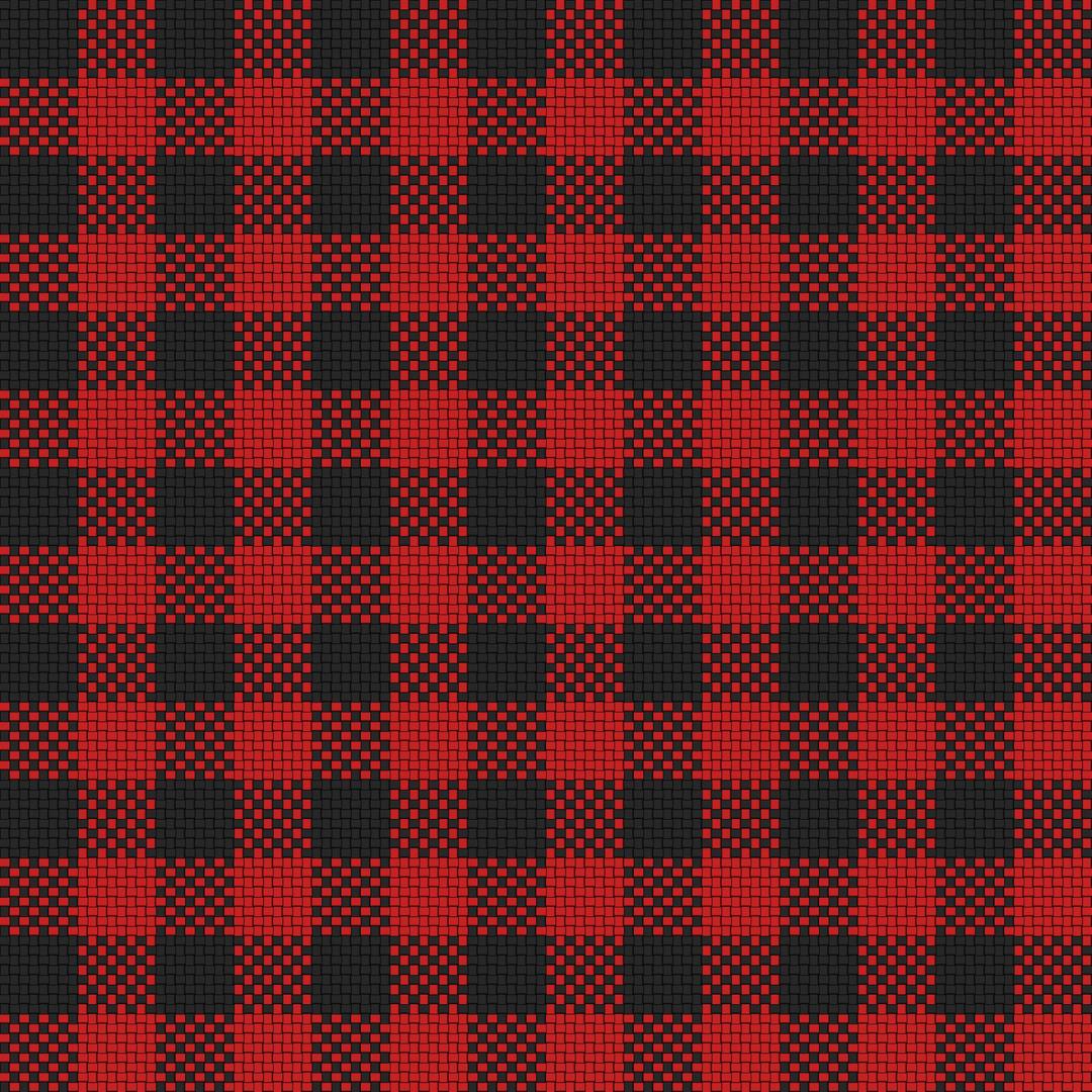 Checker Plaid Cloth Black Red png transparent