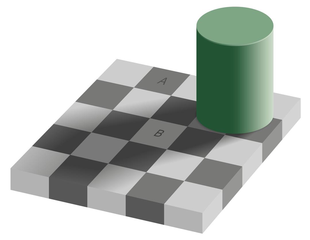 Checker Shadow Illusion png transparent