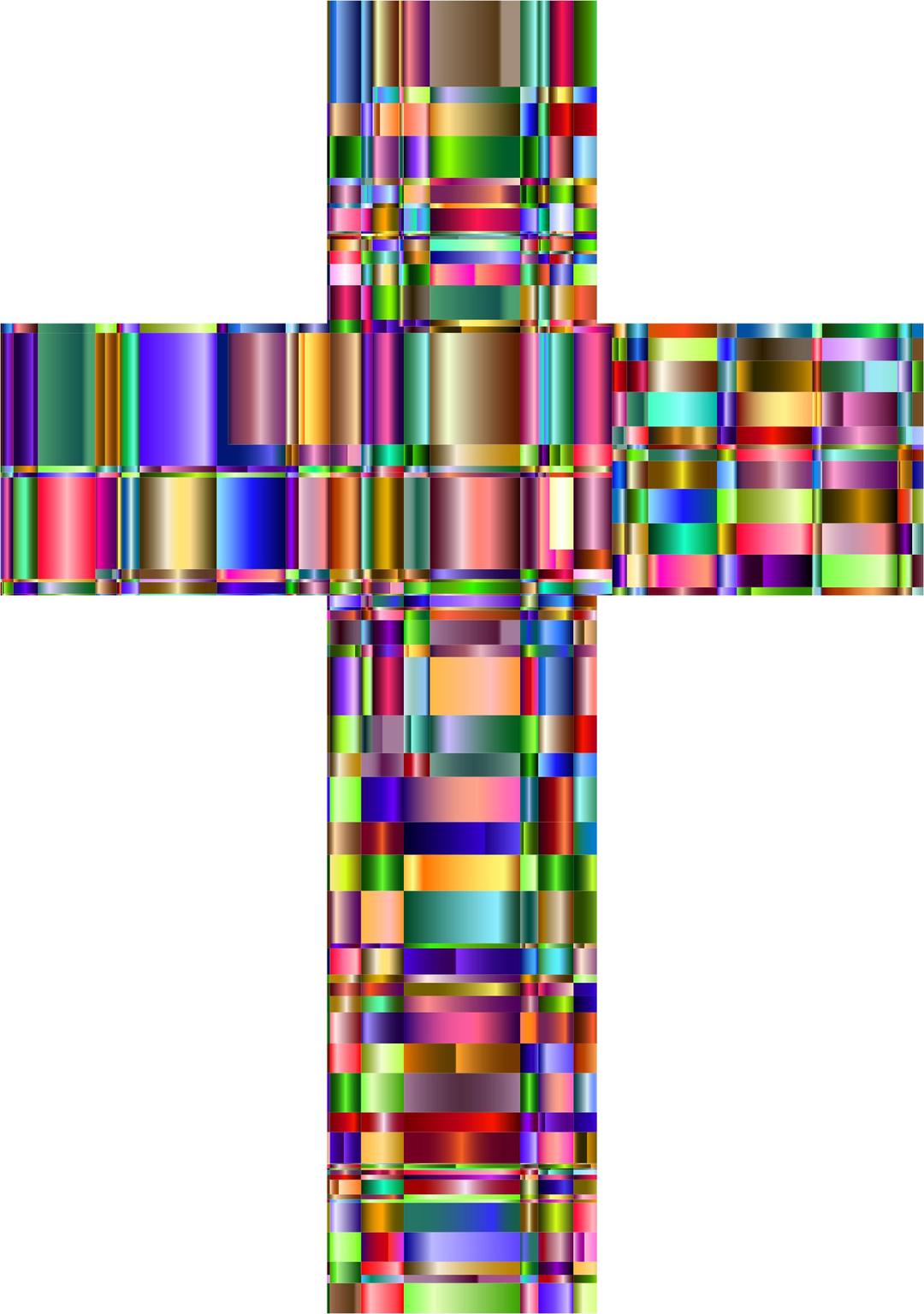 Checkered Chromatic Cross png transparent