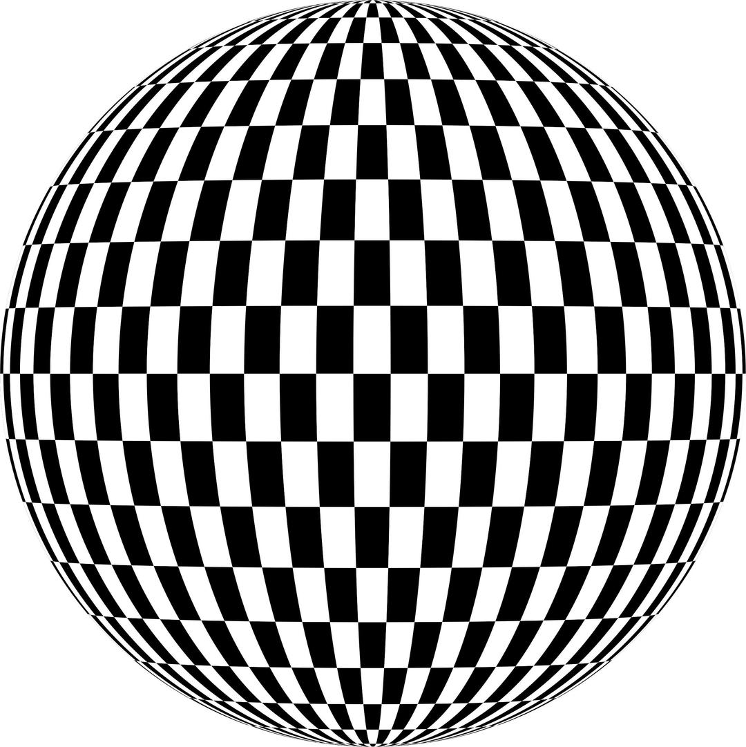 Checkered Sphere png transparent