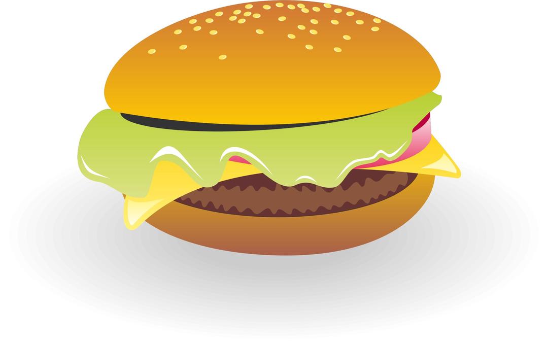 Cheeseburger vector png transparent