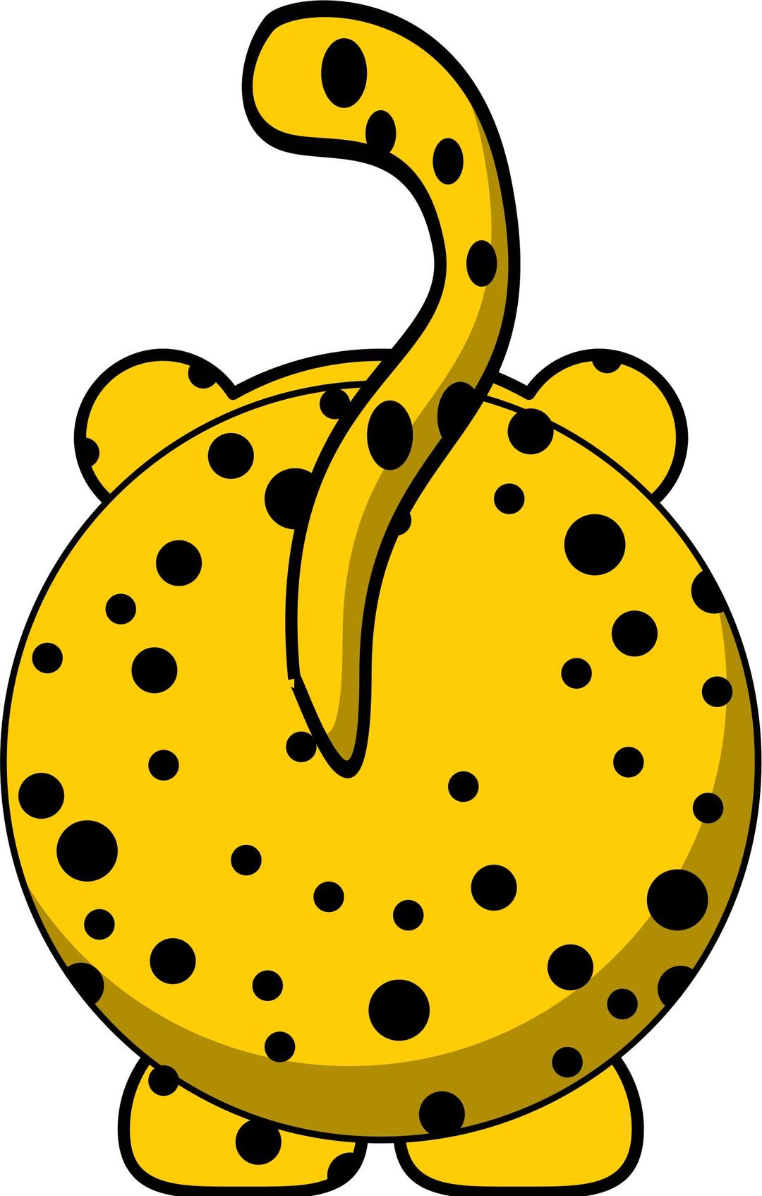 Cheetah BACK png transparent
