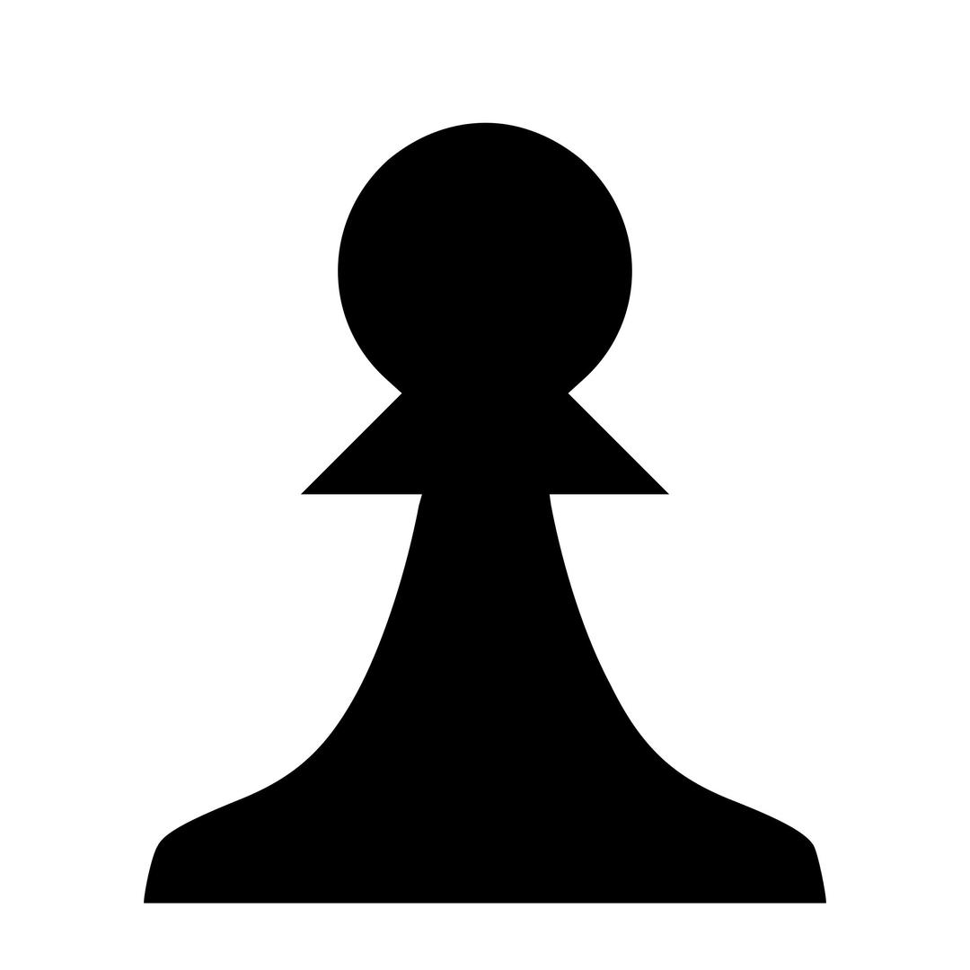 Chess Piece Silhouette - Black Pawn / Peón Negro png transparent