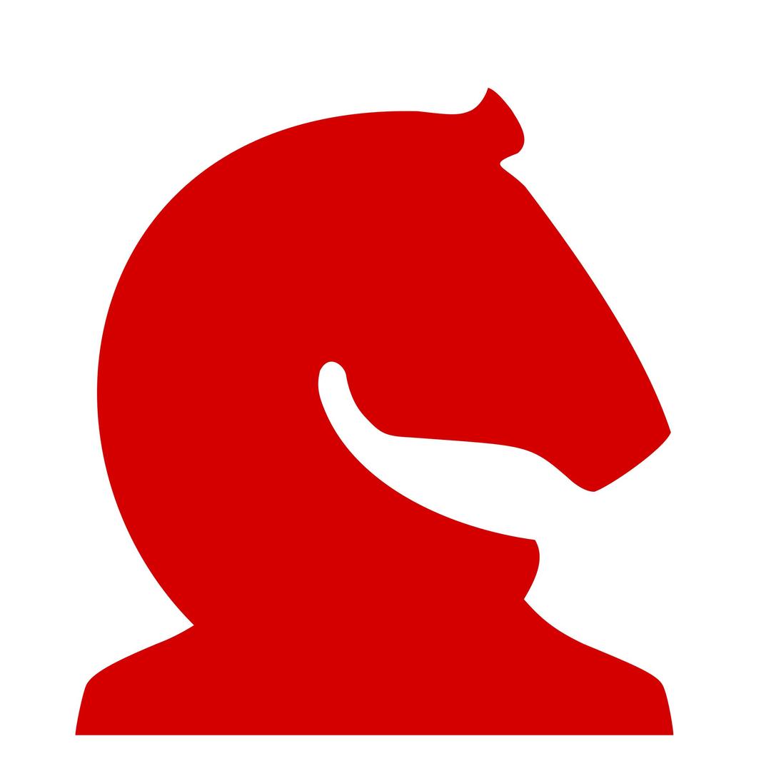 Chess Piece Silhouette - Red Knight / Caballo Rojo png transparent