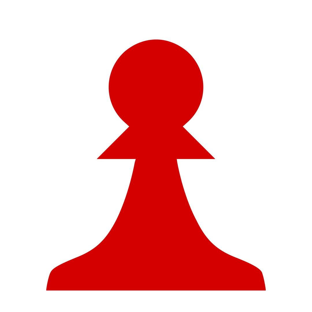 Chess Piece Silhouette - Red Pawn / Peón Rojo png transparent