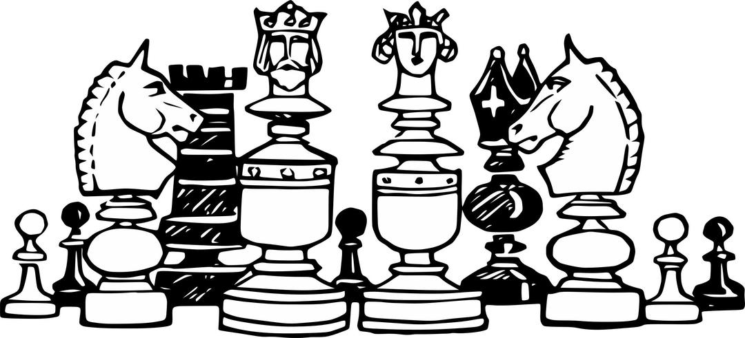 Chess Pieces Illustration png transparent