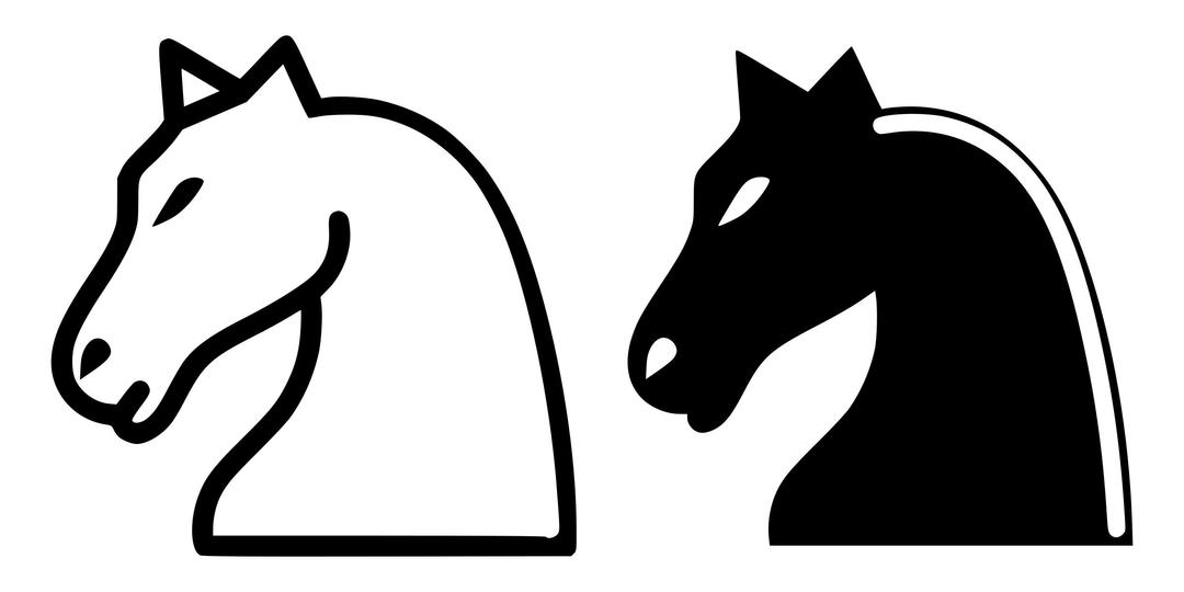 Chess tile - Knight png transparent