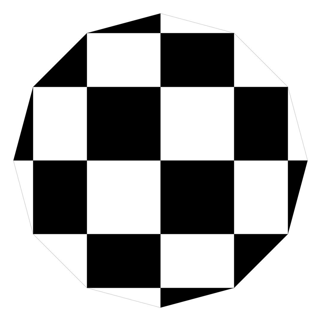 chessboard dodecagon png transparent