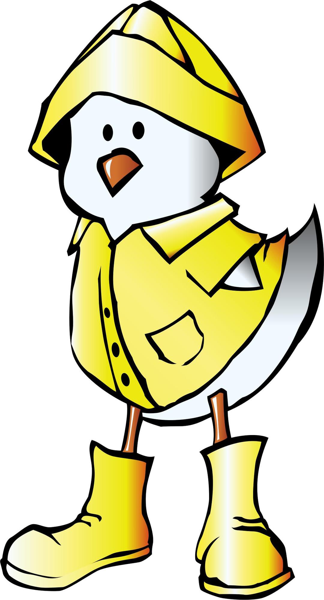 Chick with Raincoat png transparent