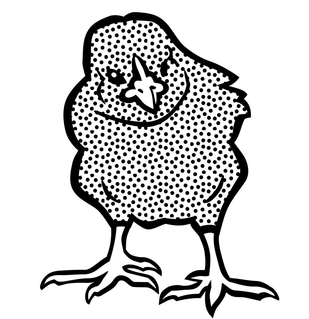 chick2 - lineart png transparent