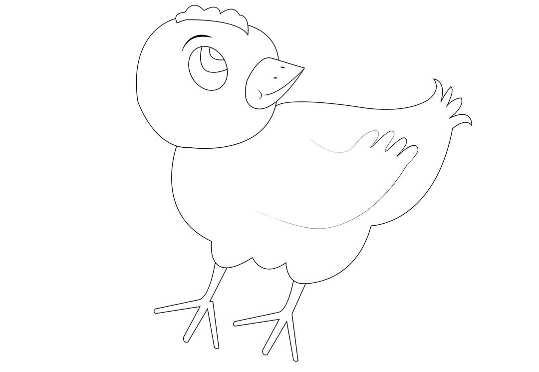 chicken-001-vector-coloring png transparent