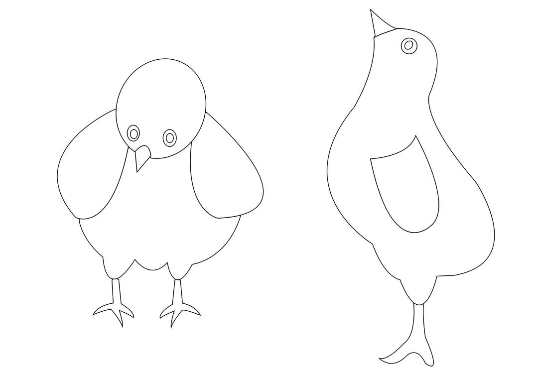 chickens-001-vector-coloring png transparent