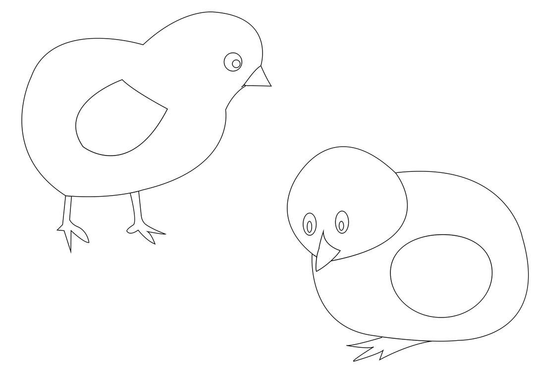 chickens-vector-coloring png transparent