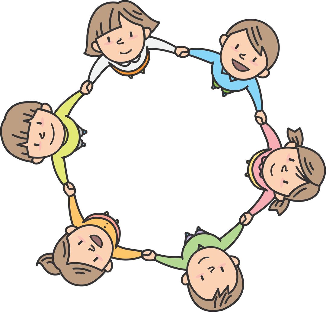 Children in Circle png transparent