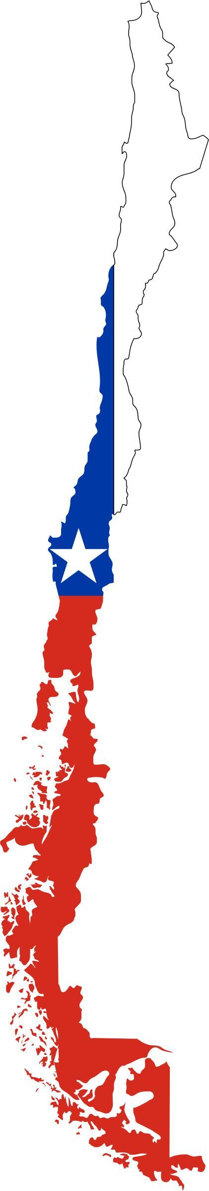 Chile Flag Map png transparent