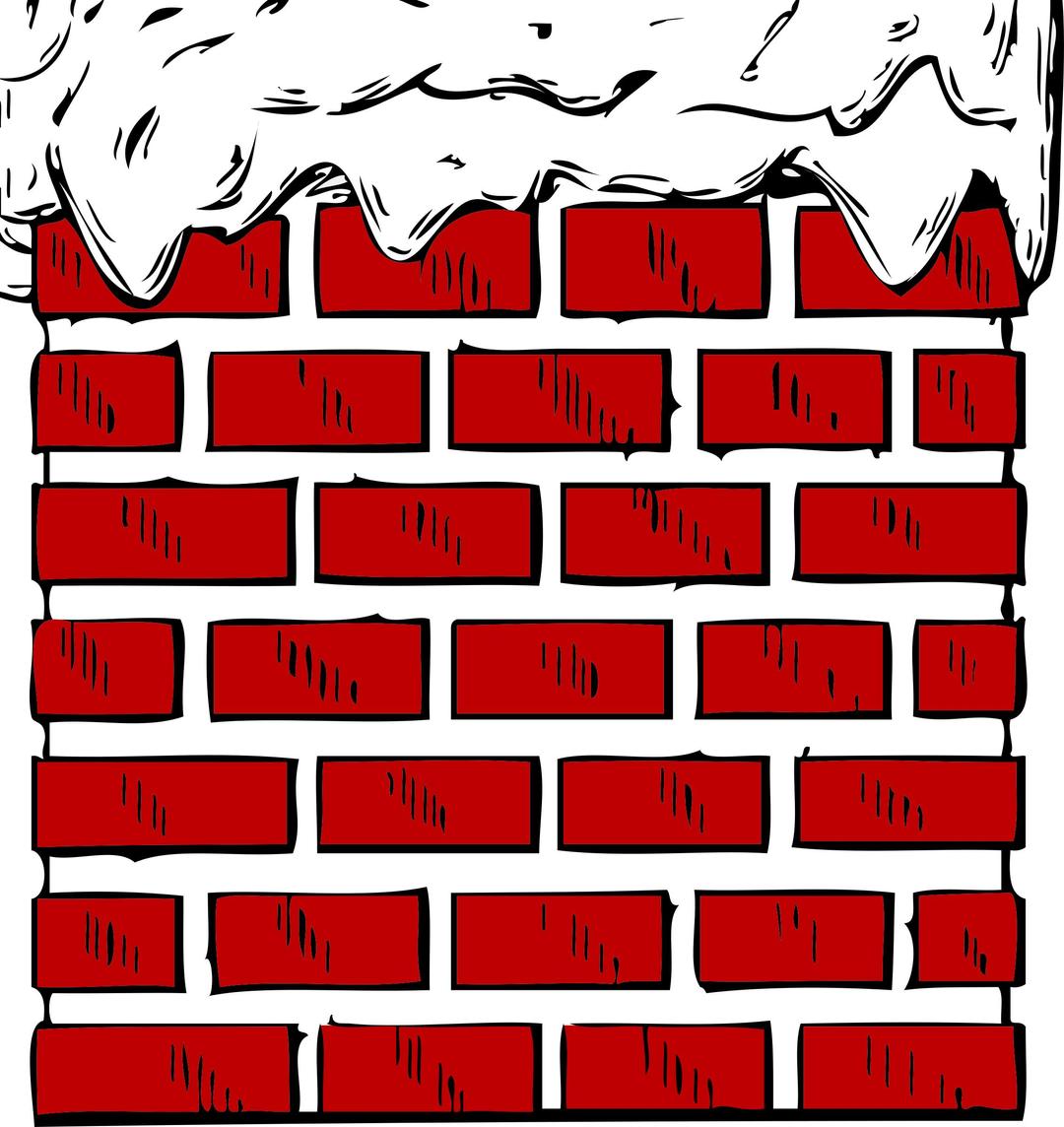 Chimney with snow png transparent